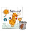 Puzzle para cumpleaños Jirafa en lata