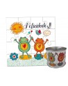 Puzzle para cumpleaños ranas en lata