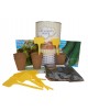 Kit de huerto infantil con semilleros, tierra turba, semillas pepino, semillas lechuga y marcaje de semilleros