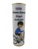 Abanico varillas de madera PERSONALIZADO con foto y texto de Comunion niño con dibujo bicicleta y paloma en lata