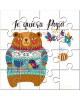 Puzzle Oso con la frase "Te Quiero Papá" en lata